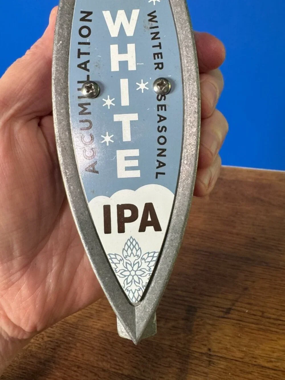 New Belgium Accumulation White IPA Beer Tap Handle‎ Draft Knob